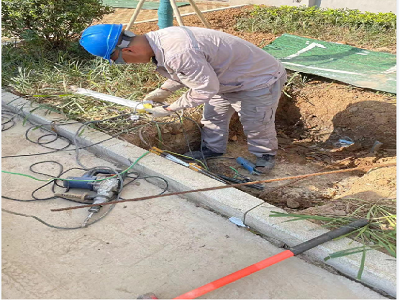 馬鞍山九華東路二期電力工井，保護(hù)管工程